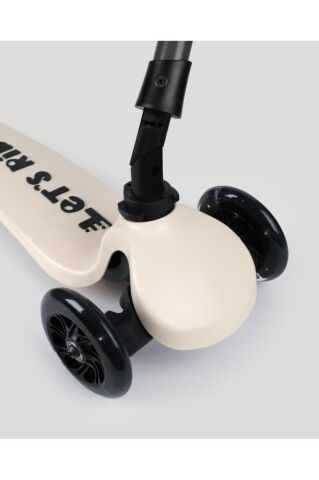 LC Let's Ride Two Işıklı Katlanabilir 3 Tekerlekli Scooter Bej