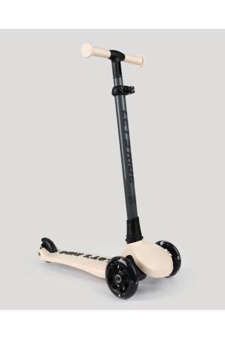 LC Let's Ride Two Işıklı Katlanabilir 3 Tekerlekli Scooter Bej