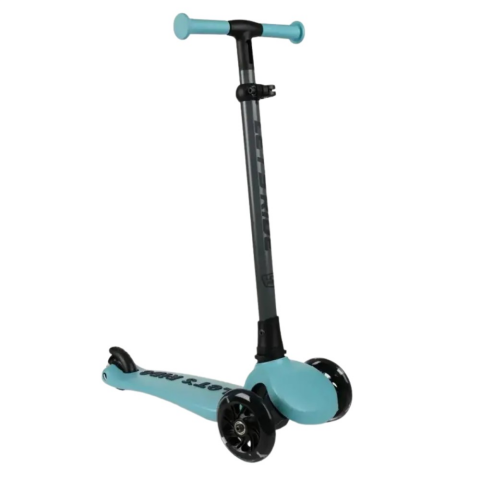 LC Let's Ride Two Işıklı Katlanabilir 3 Tekerlekli Scooter Turkuaz