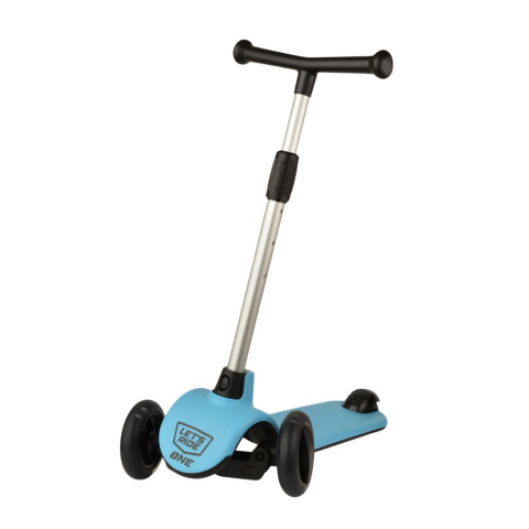Let's Ride Işıklı ve 3 Tekerlekli Mavi Çocuk Scooter Mavi