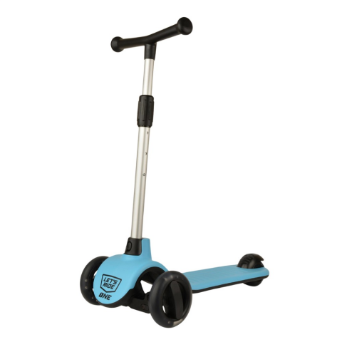 Let's Ride Işıklı ve 3 Tekerlekli Mavi Çocuk Scooter Mavi