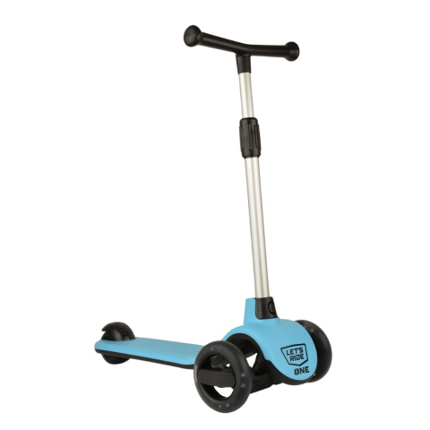 Let's Ride Işıklı ve 3 Tekerlekli Mavi Çocuk Scooter Mavi