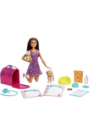 Barbie ve Köpekçikleri Oyun Seti HKD86