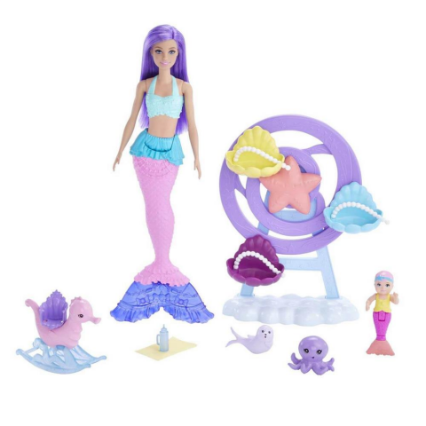 Barbie Dreamtopia Deniz Kızı Bebek ve Çocuk Oyun Alanı