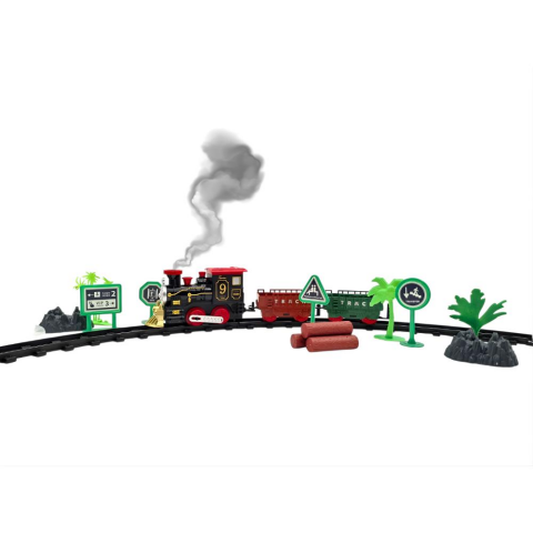 Duman Atan Pilli Işıklı Tren Seti