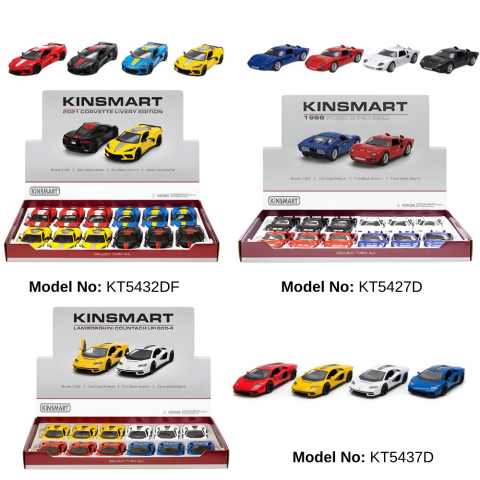 KingSmart Metal Çek Bırak Arabalar -10 Model