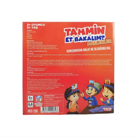 Tahmin Et Bakalım Meslekler Eğitici Oyun