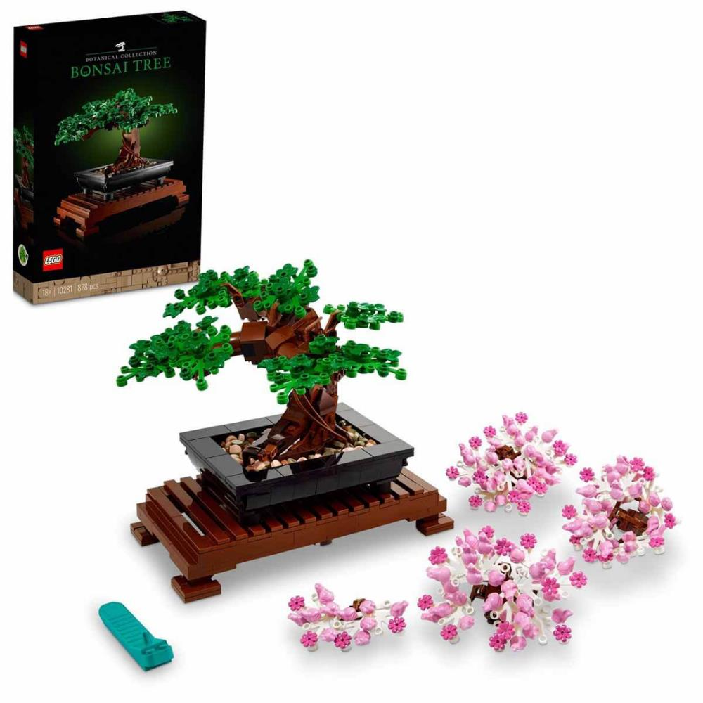 LEGO Bonsai Ağacı 10281 Yapım Seti, Zihninizi Odaklayacak bir Yapım Projesi, Keyifle Bakacağınız Güzel bir Dekor (878 Parça)