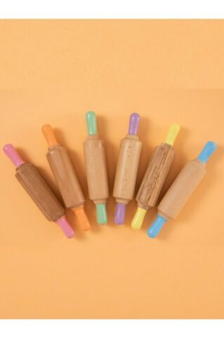 Play Dough Mini Ahşap Merdane-yeşil