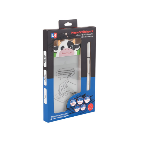 LC Sevimli Figürler Manyetik Mini Yazı Tahtası Silikon Figürlü 5.5 inç