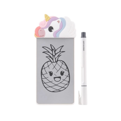 LC Sevimli Figürler Manyetik Mini Yazı Tahtası Silikon Figürlü 5.5 inç