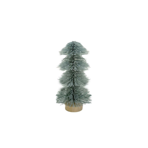 Mini Yılbaşı Ağacı Karlı Fırça Dallı Dekoratif Çam Ağacı 20 cm