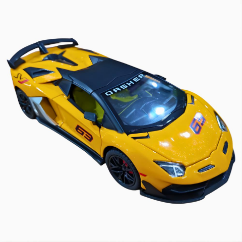 Seher 1:24 Sesli Işıklı Metal Model Araba Çek Bırak 6'lı Display