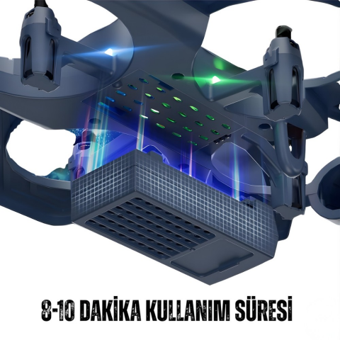 Uzaktan Kumandalı Jet Uçağı Drone Işıklı Şarjlı Takla Atabilen 360° Dönüş Yapabilen Otomatik Iniş Kalkış Hobi Drone