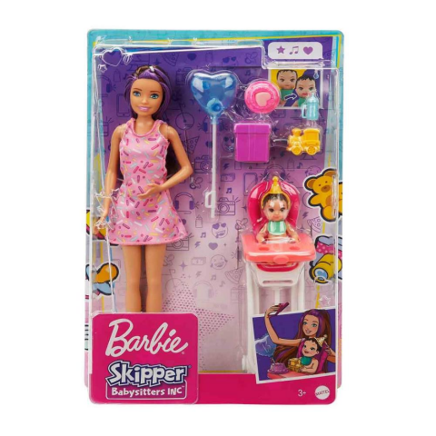 Barbie Bebek Bakıcısı Seti