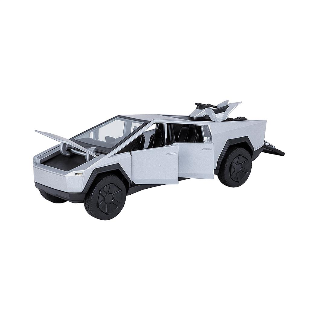 Çek Bırak Işıklı ve Sesli Kapıları Açılan Truck Metal Jeep 1:24