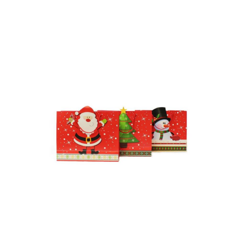 Yılbaşı Temalı Karton Çanta Hediye Çanta Seti –  35x28x12 cm