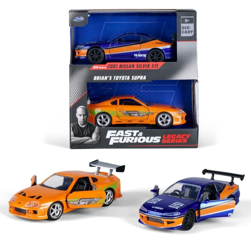 Hızlı & Öfkeli 2'li Paket, 2001 Nissan Silvia S15 & 1995 Toyota Supra Model Arabaları