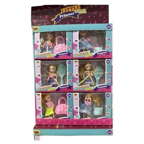 Prenses Aksesuarlı Mini Bebek Seti