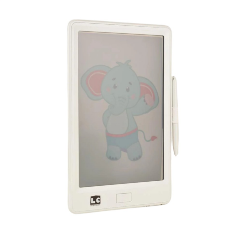 LC 10 Inch Şeffaf LCD Dijital 4 Adet Çizim Kartlı Tablet- Beyaz
