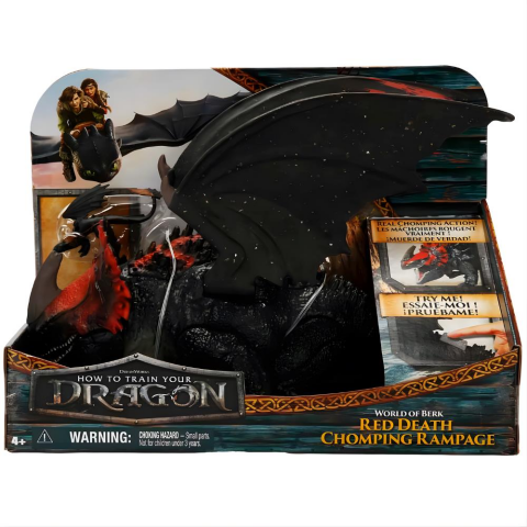 Ejderhanı Nasıl Eğitirsin Red Death Çiğneme Saldırısı Ejderha Figürü 28 cm
