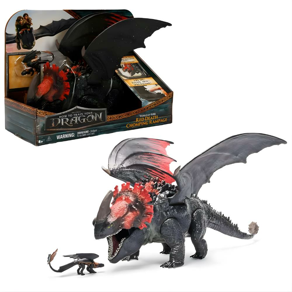 Ejderhanı Nasıl Eğitirsin Red Death Çiğneme Saldırısı Ejderha Figürü 28 cm