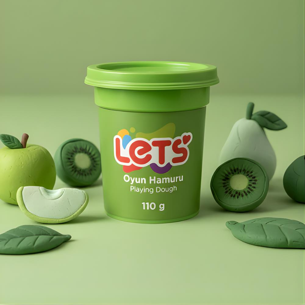 Let's Oyun Hamuru Tekli YEŞİL RENK | 13 Renk Seçeneği