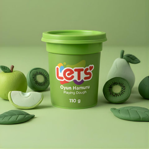 Let's Oyun Hamuru Tekli YEŞİL RENK | 13 Renk Seçeneği