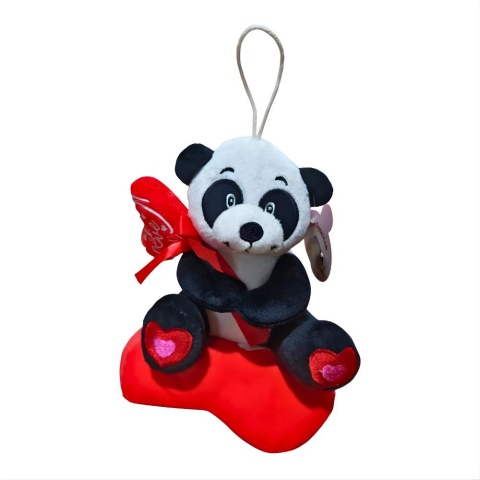 Peluş Kalp Üstüne Ayıcık 3 Asorti