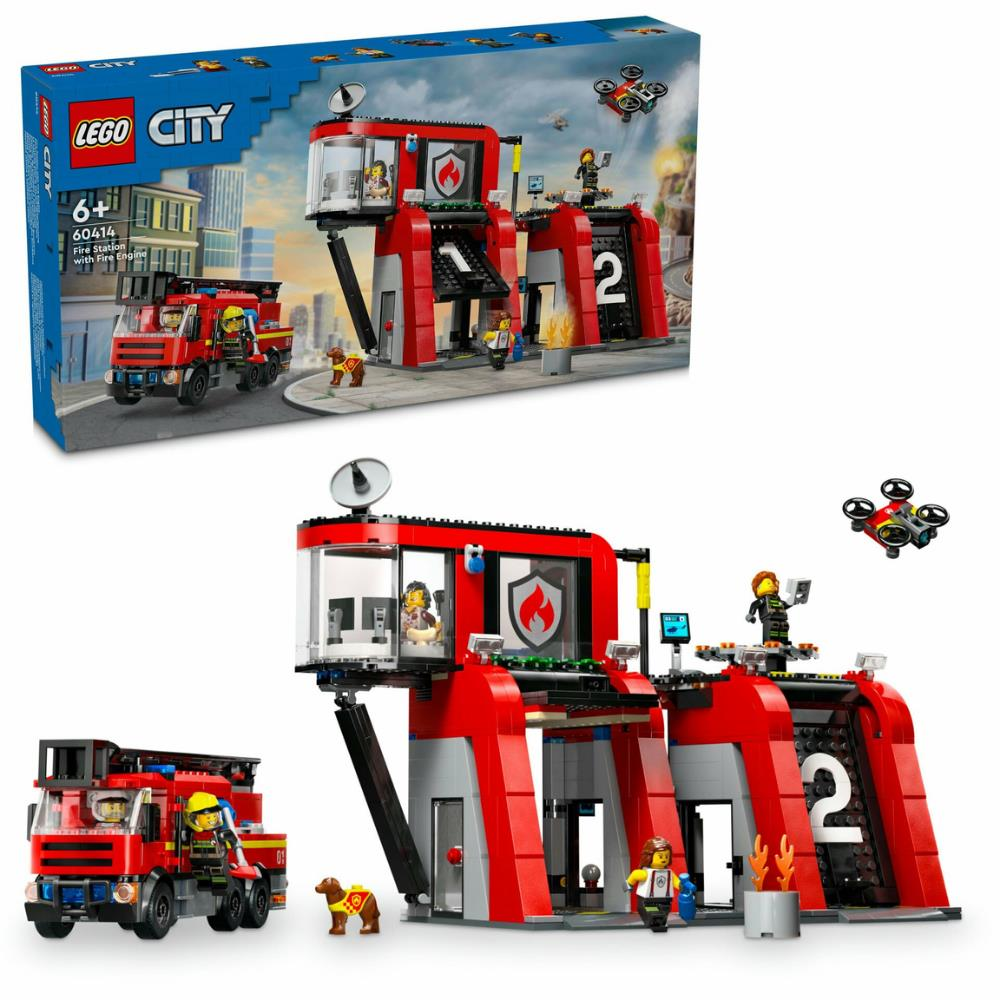 LEGO® City İtfaiye Kamyonlu İtfaiye Merkezi 60414