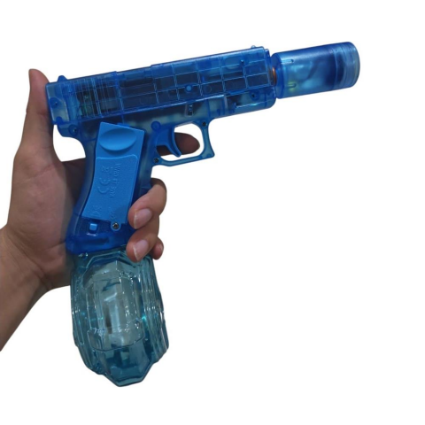 Şarjlı Işıklı Nişancı Su Tabancası 23 Cm