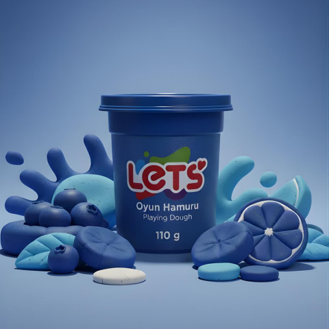 Let's Oyun Hamuru Tekli LACİVERT RENK | 13 Renk Seçeneği