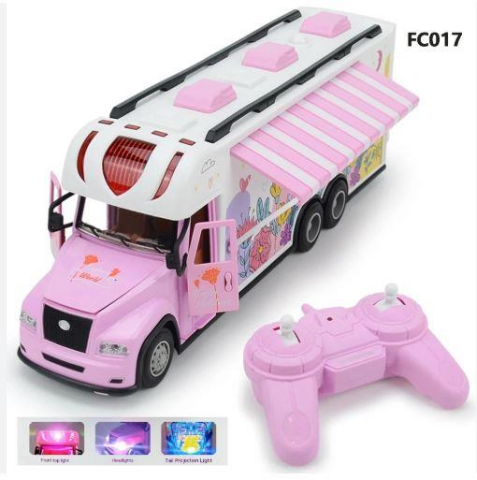 Uzaktan Kumandalı Pembe Karavan 24